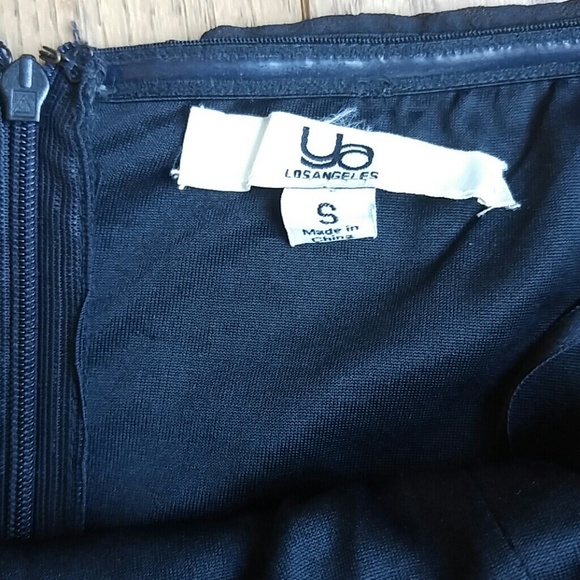 Black Strapless High-Low Dress - Picture 3 of 4