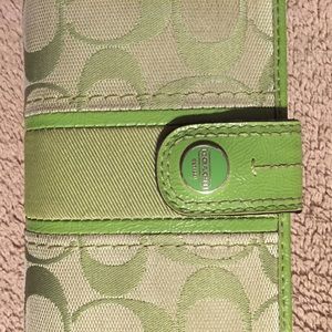 Green coach wallet