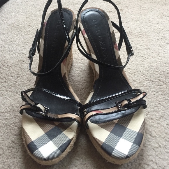 Burberry wedges size 40 only used a few times
