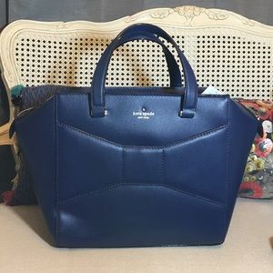 Kate Spade KSNY Navy Blue Park Ave Beau Bag 😍