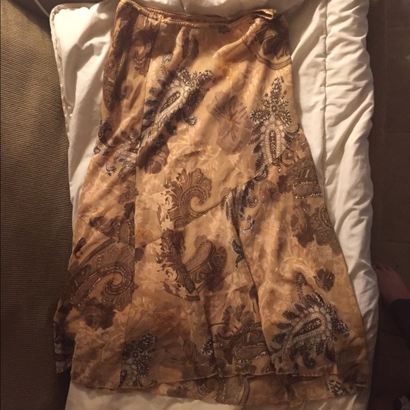 Bronze/Gold Skirt with Lining