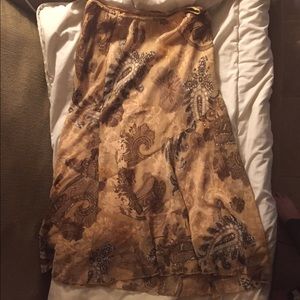 Bronze/Gold Skirt with Lining