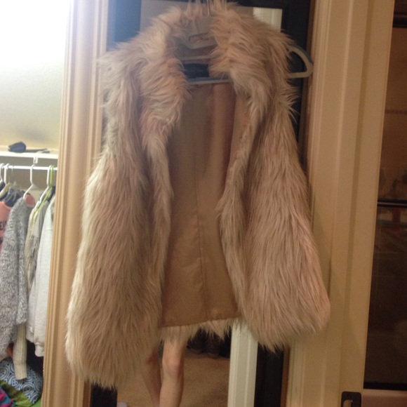 Faux fur vest