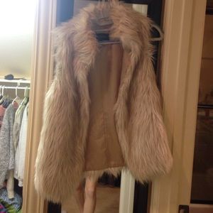 Faux fur vest