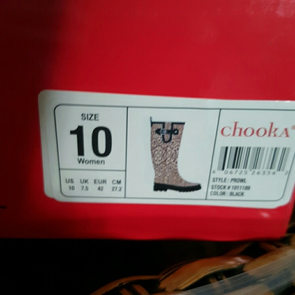 NWB HP Chooka leopard wellie 10 NO bundling - Picture 3 of 4