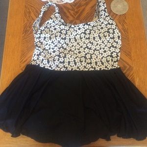 Floral one piece swimsuit