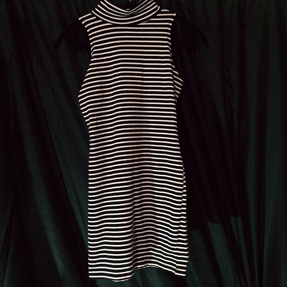 F21 Stripped Fitted Dress