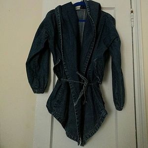 Oversized jean jacket