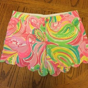 Lilly Pulitzer Buttercup Shorts with Scallop