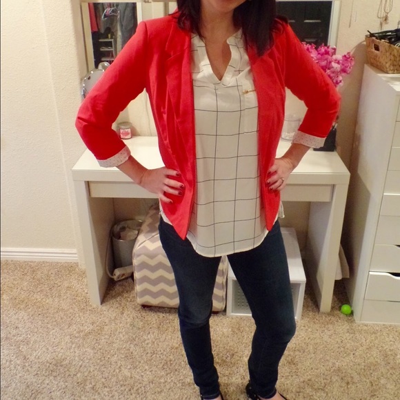 Kensie orange blazer