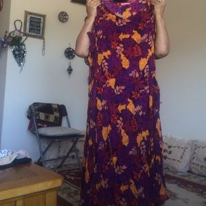 Vintage purple floral dress