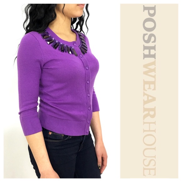 kate spade Sweaters - Kate Spade Jeweled Button Down Sweater