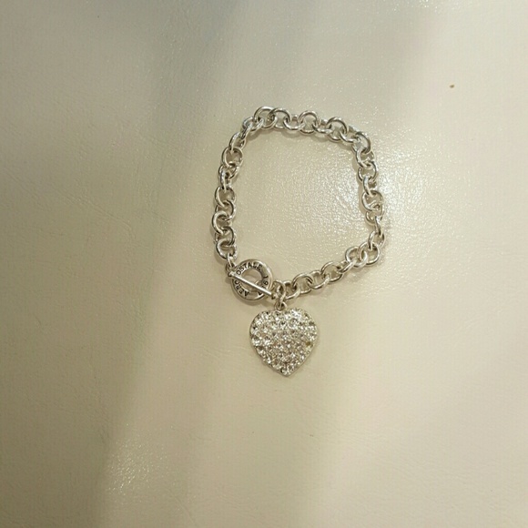 Silver Heart braclet for sheilabapat