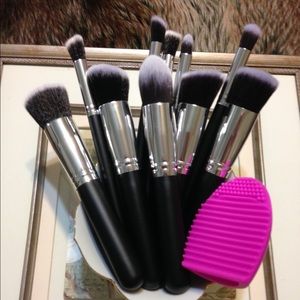 10 piece makeup brush set