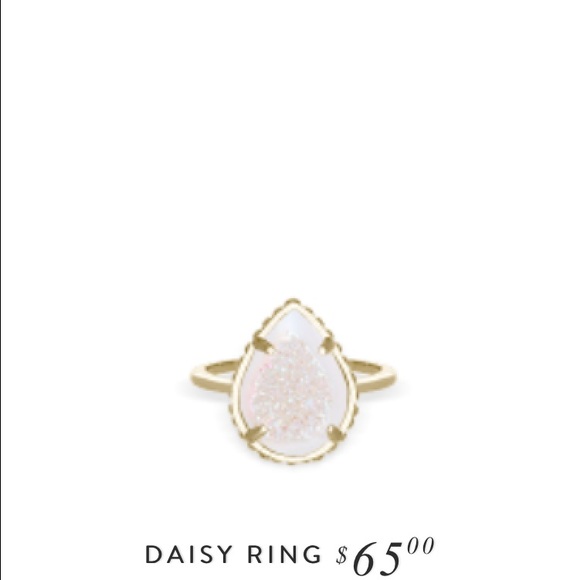 Kendra Scott Daisy Ring in Iridescent Druzy size 7