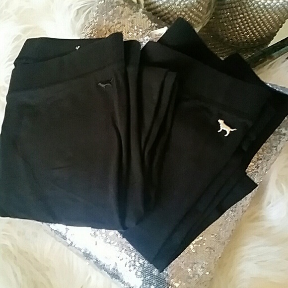 PINK...two pair black leggings