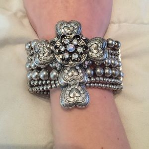 Silver Cross Bracelet