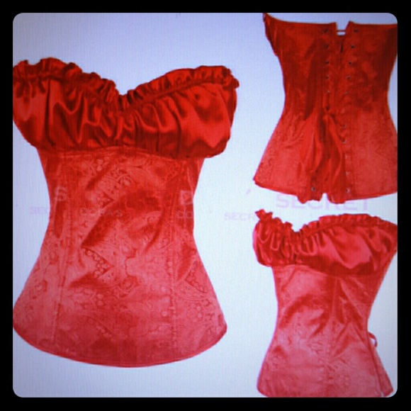 Tops - "CLERANCE"  Sexy Red Body Corset
