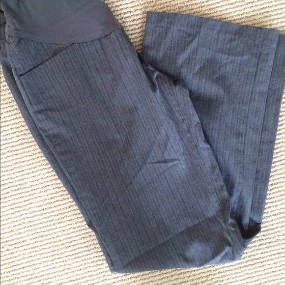 Maternity pinstripe slacks, perfect for work!!