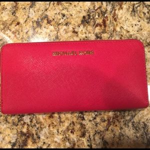 Red Michael Kors Wallet
