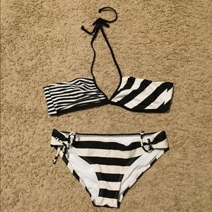Black and white bikini