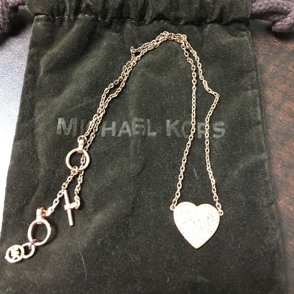 Michael Kors Jewelry - Rose gold heart Michael kors necklace