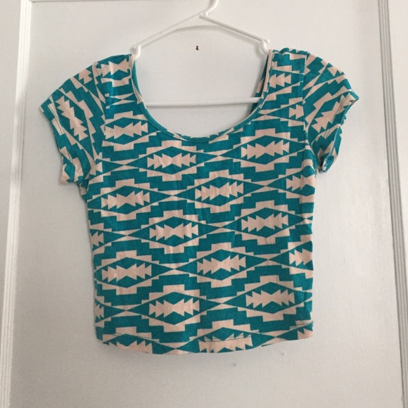 Aztec crop top