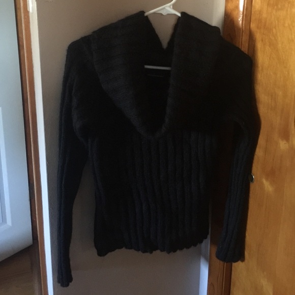 Black Cowl Neck Sweater - Picture 3 of 3