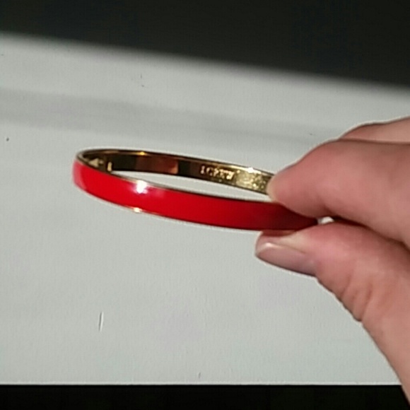J. Crew red enamel bangle