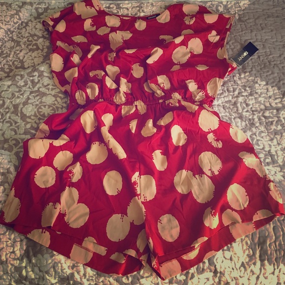 DKNY women's romper in Pepper Red L