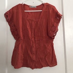 Rust color dressy shirt