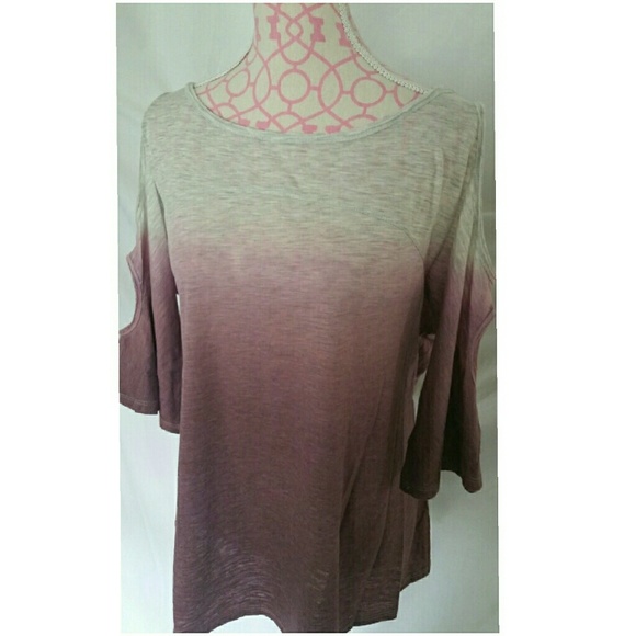 NEW OMBRÉ COLD SHOULDER TOP❗️Closet Closing❗️ - Picture 4 of 4