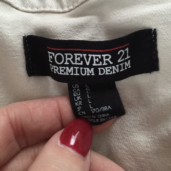 Cream jean jacket - Picture 3 of 3