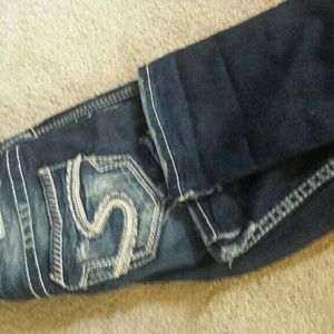 Silver Aiko Baby boot cut jeans 35 inseam