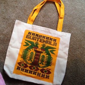 Canvas handmade tote OOAK unique cool fun