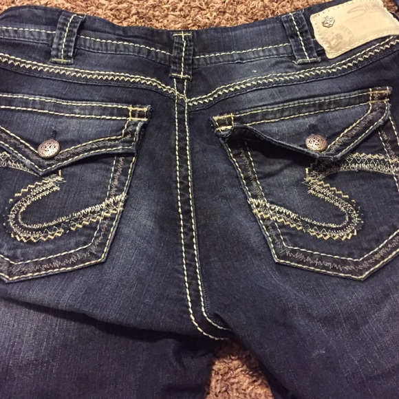 Silver Jean Capris