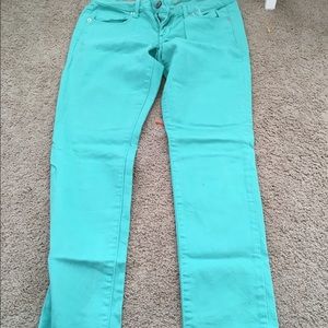 Teal Skinny Jeans