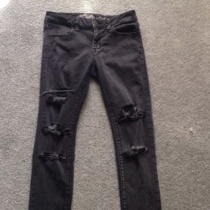 Distressed grayish/black American eagle