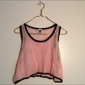 Missoni crop top w/ daisy detail NWOT
