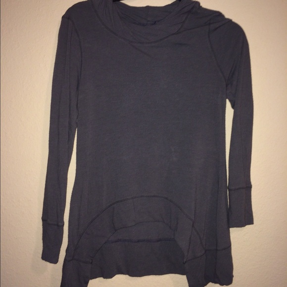 Dark gray high low sweatshirt - Picture 1 of 2