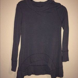 Dark gray high low sweatshirt