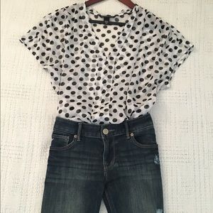 Sheet Polka Dot Blouse