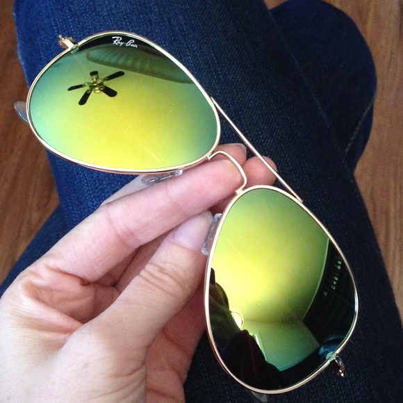 Yellow Ray Ban Flash Lens