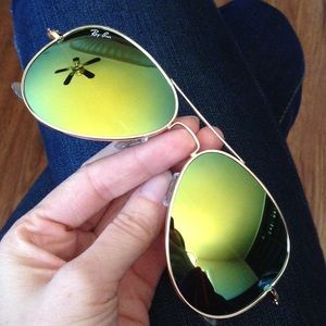 Yellow Ray Ban Flash Lens