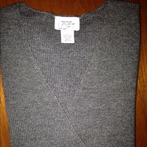 Loft Ribbed Grey Sweater