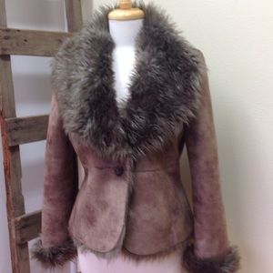 Faux fur/suede coat