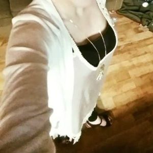 Fringe dress in black or taupe
