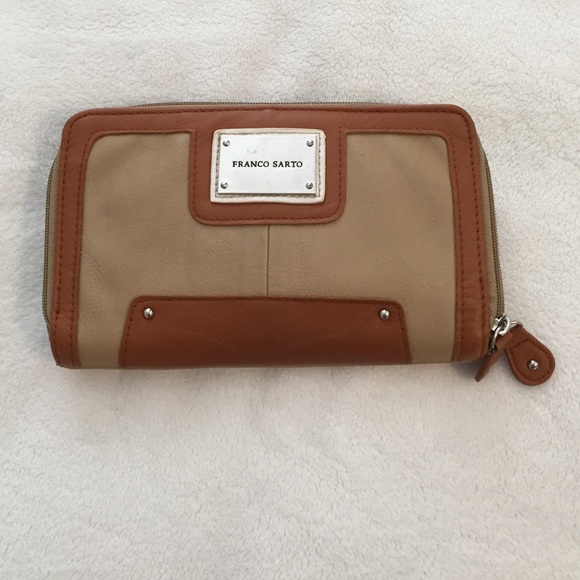 Patent Leather Double Zip Franco Sarto Wallet