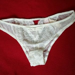 Victorias Secret bridal panty with rhinestones !