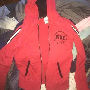 LIMITED EDITION VS PINK ZIP UP SWEATSHIRT
